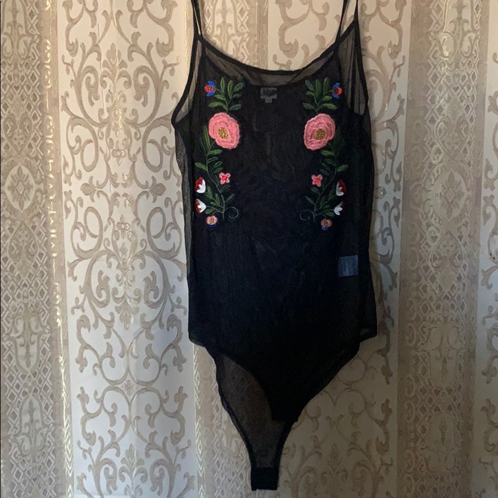 Sheer Spaghetti Strap Body Suit